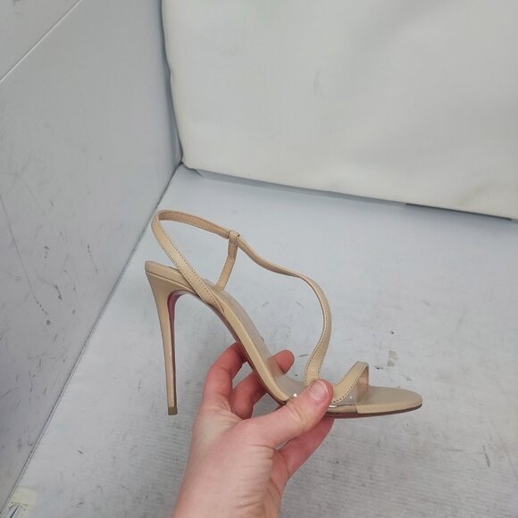 CHRISTIAN LOUBOUTIN Rosalie Strass Nude Strappy Heel Sandal - Picture 3 of 14